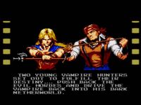 une photo d'Ã©cran de Castlevania - The New Generation sur Sega Megadrive